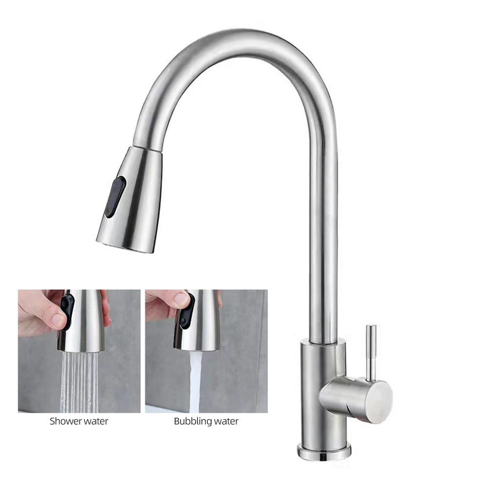 Luxury New Design  Steel Kitchen Robinet Cuisine sink faucet Universal Tube Kitchen Faucet