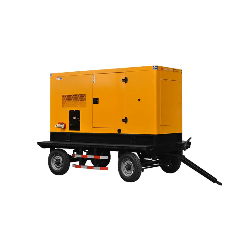 LETON POWER 8kw 10kw 15kw 20kw 25kw 30kw Cheap Portable Three Phase Mini Trailer Diesel Generator With Soundproof Canopy