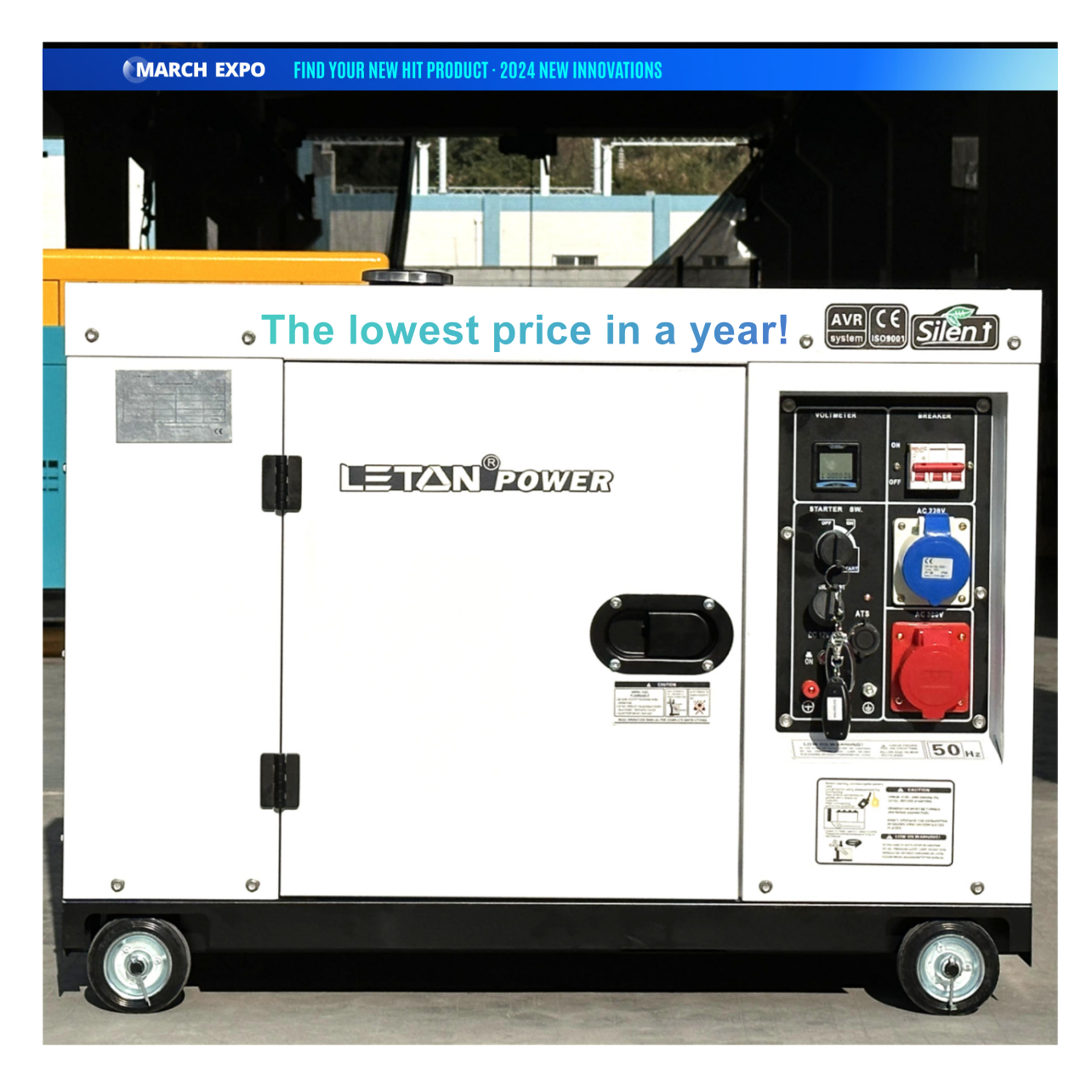 Standby electric power plant 10kw soundproof 12kva 10kw diesel generator 220V/380V 60Hz 3phase generator diesel 10 kw