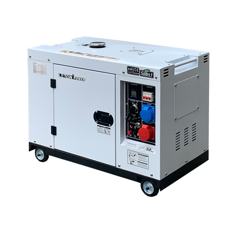 LETON power 10kw 3phase super silent portable diesel generator set price for 380v home use diesel generators