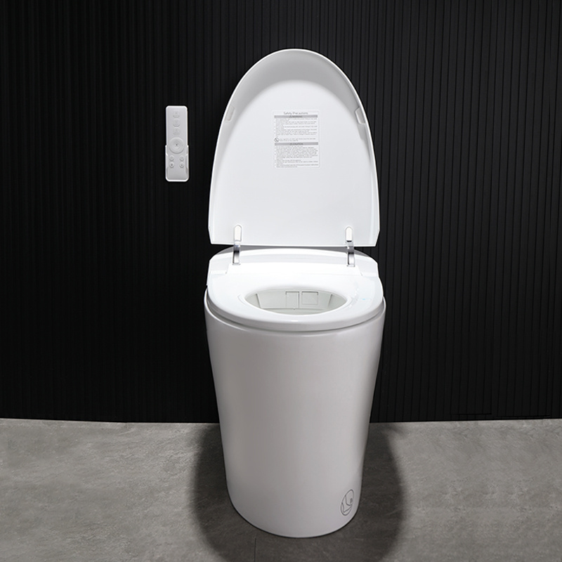 Japanese toilet intelligent toilet seat cover square automatic operation porous super swirl flush one piece toilet