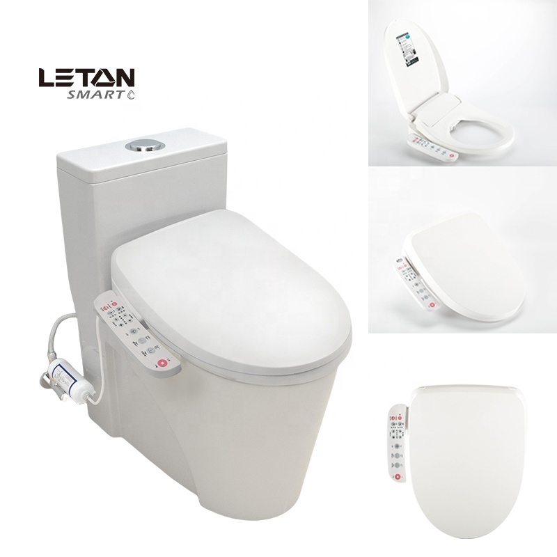 Bathroom smart intelligent toilet bidet seat wc Nozzle Self-Cleaning instant heating electric toilet cover seat with bidet