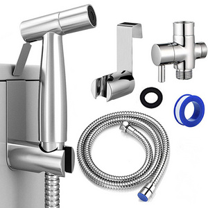 Handheld Adjustable Water Pressure Bidet Shower Sprayer Faucet Wholesale Muslim Electric Toilet Bidet Sprayer Set