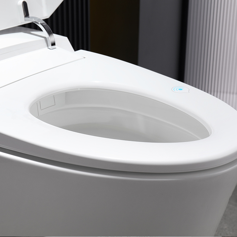 Japanese toilet intelligent toilet seat cover square automatic operation porous super swirl flush one piece toilet