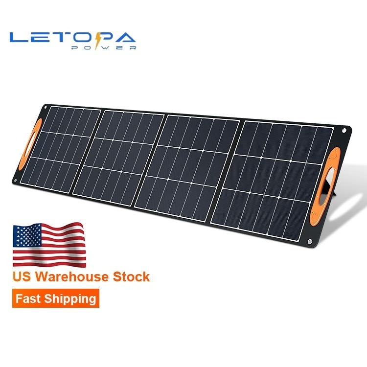 LETOPA US Warehouse 2023 New Arrival Solar Bag Solar Module Folding Solar Panel Foldable Solar Panel 60W 100W 200W 300W 400W 8KG