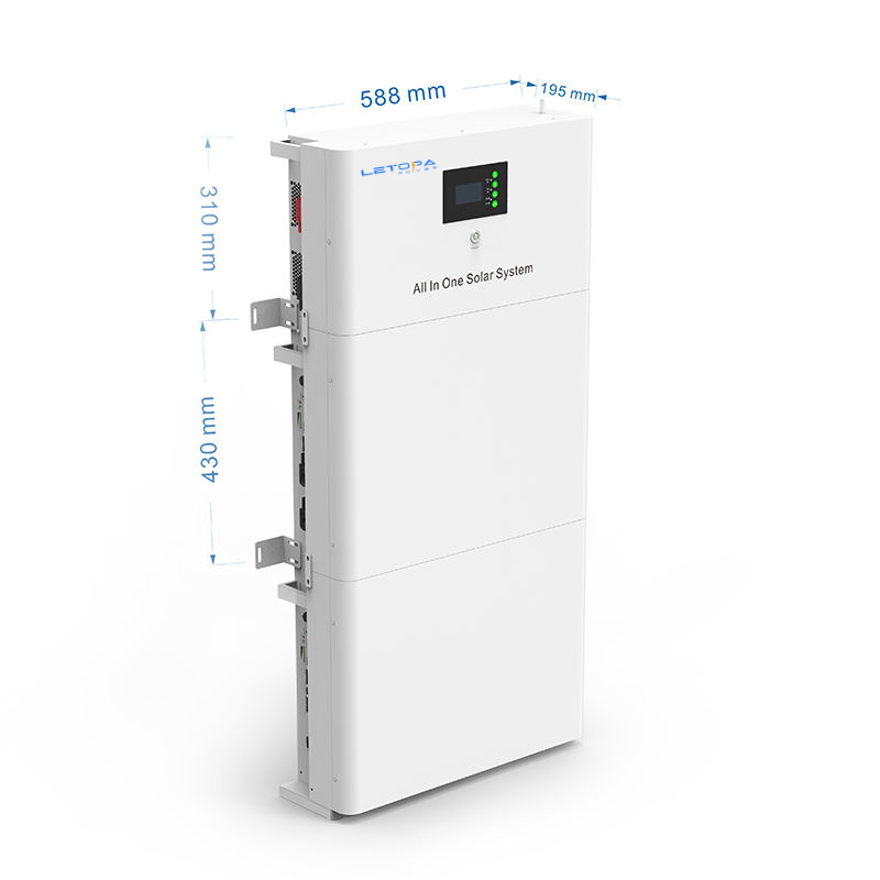 All In One 5kw Inverter 5kwh Lifepo4 Battery 48v 51.2v 100ah Lithium Ion Battery Pack Stackable 10kwh 15kwh 25kwh