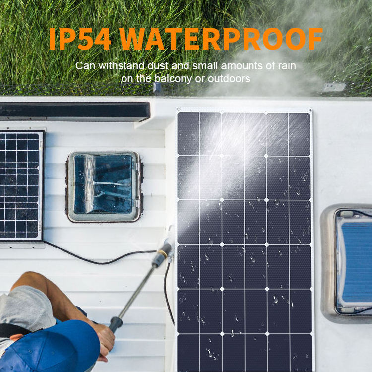 US warehouse Flexible PV Solar Panels China 18V 100W Roof Photovoltaic Panel For BoatsPop