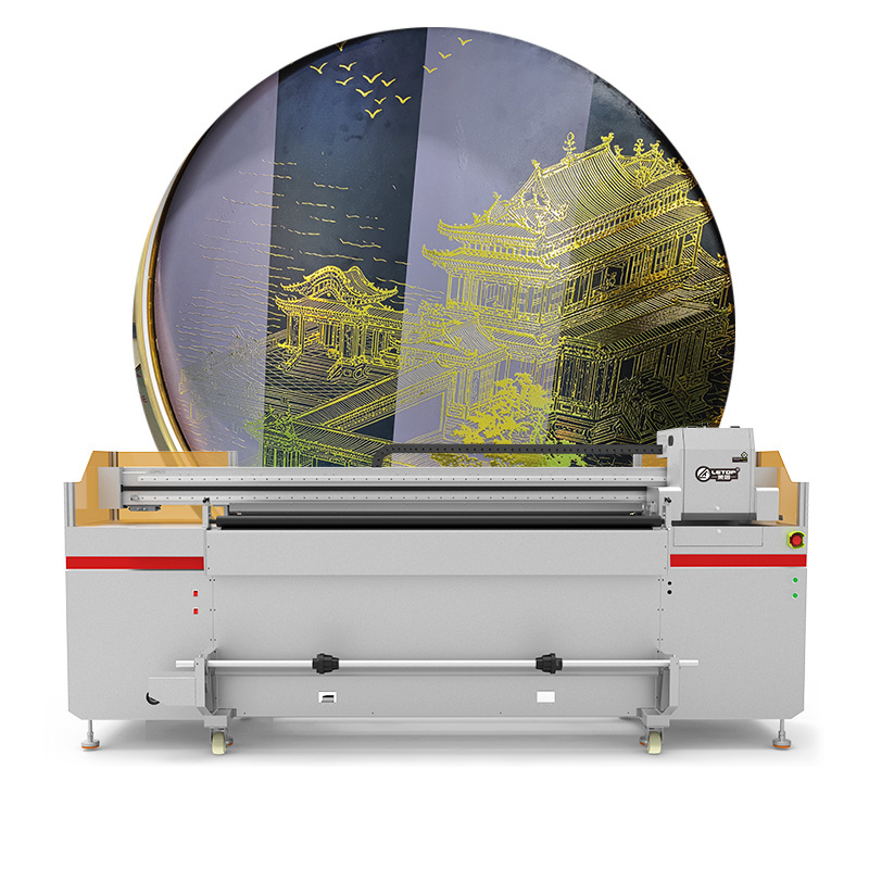 Professional 1.9 Meters Multifunctional Inkjet Printers I3200-U1 Head UV Printer Hybrid 1800 Carpet Printing Machine Digital