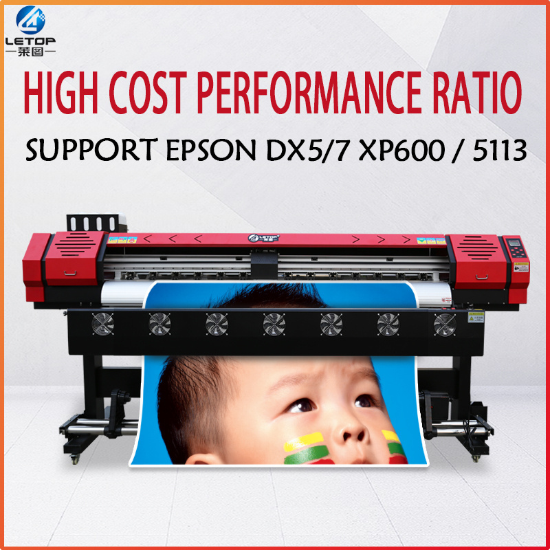 LETOP 1.9M Sticker Banner Canvas Light Film Roll Printing Machine For XP600 Printhead Flat Roll And Roll Hybrid UV Printer Price