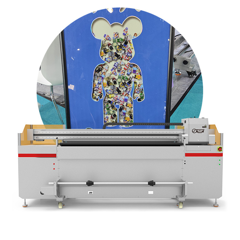 Fast I3200 6 Print Head Multi Color Inkjet Printers Leather UV Printer For UV Large Format Printer Leather Printing Machine