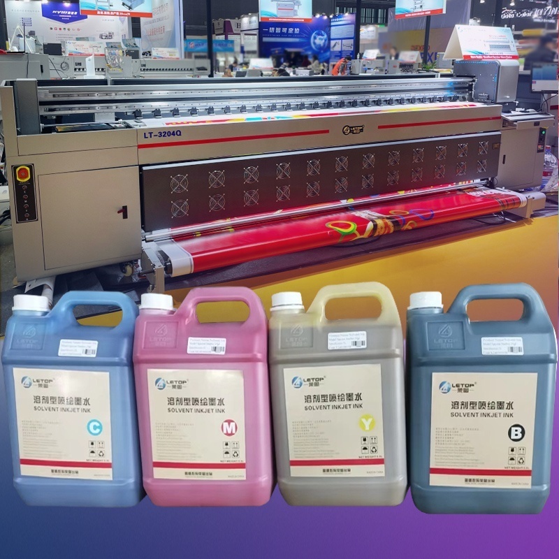 5L Satrfire Flexo Banner Inks Roll Digital Printing Plotter Machine 10ft Large Format Flex Printer Solvent Based Printing Ink