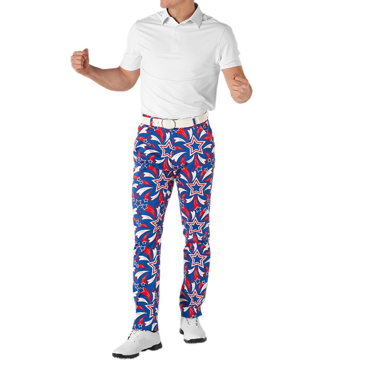 Golf Vendors OEM All Over Print Golf Jogger Trousers Oversized Mens Golf Pants Casual Men Sweat Pants For Men