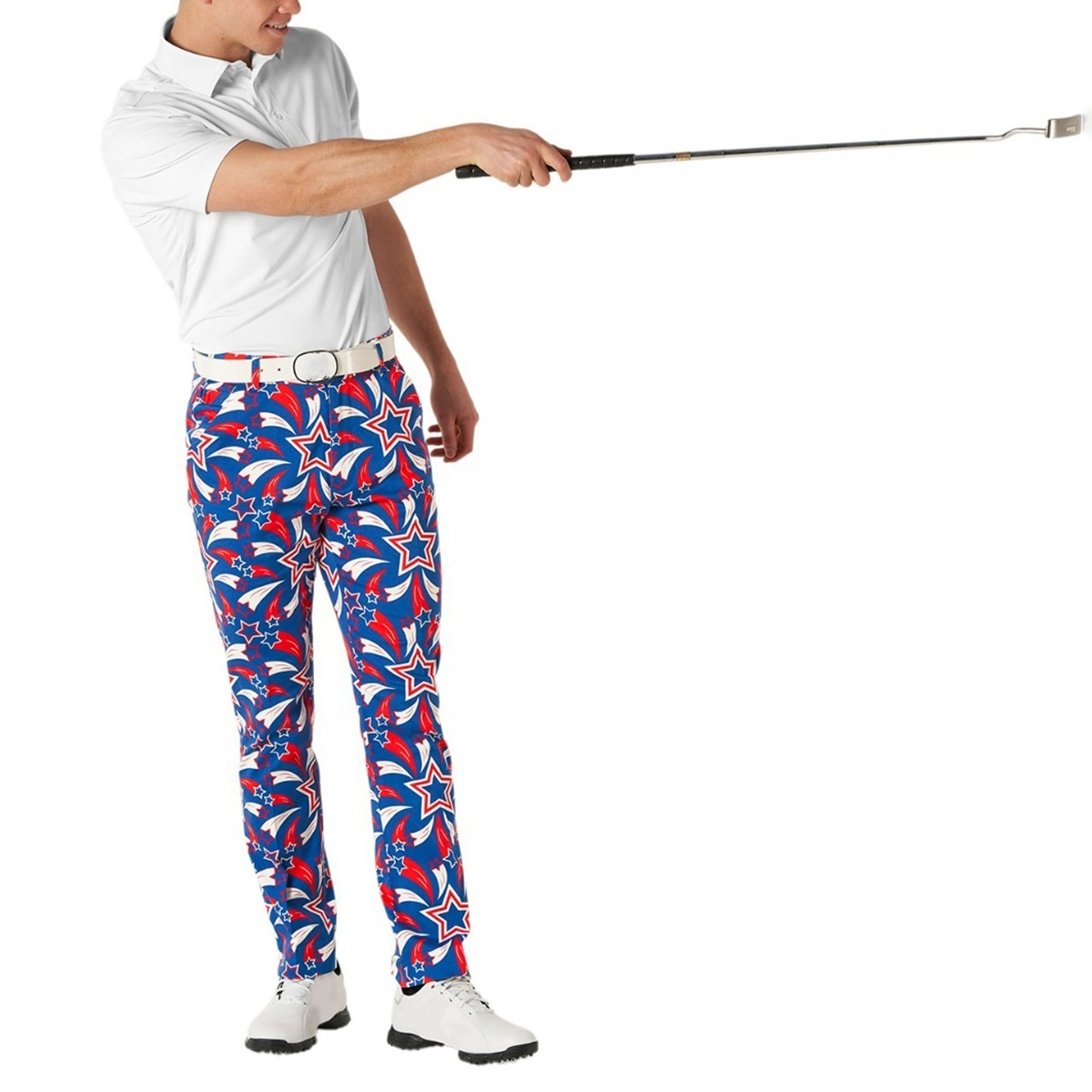 Golf Vendors OEM All Over Print Golf Jogger Trousers Oversized Mens Golf Pants Casual Men Sweat Pants For Men