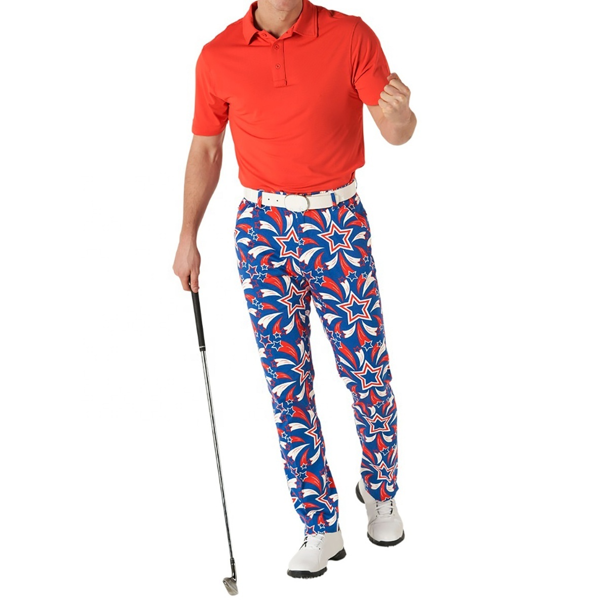 Golf Vendors OEM All Over Print Golf Jogger Trousers Oversized Mens Golf Pants Casual Men Sweat Pants For Men