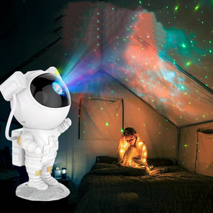 Star Projector Starry Sky Night Light Astronaut Lamp Home Room Decor Decoration Bedroom Decorative Luminaires Gift