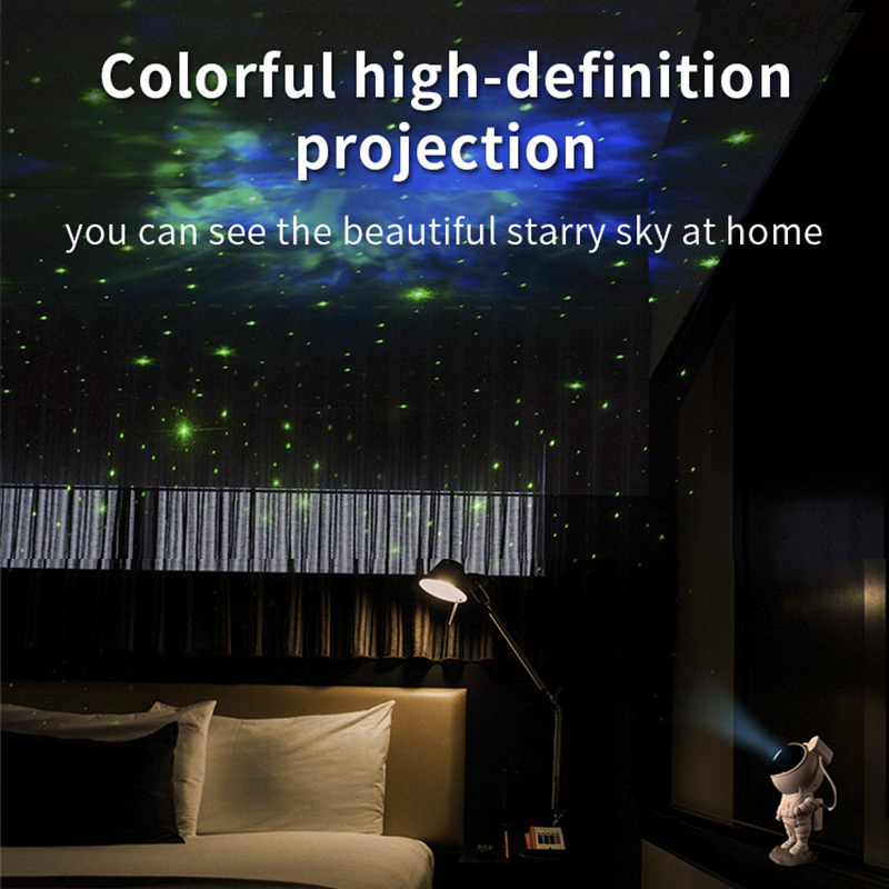 Star Projector Starry Sky Night Light Astronaut Lamp Home Room Decor Decoration Bedroom Decorative Luminaires Gift