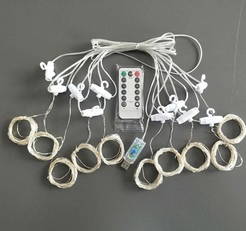 Curtain String Light Twinkle Garland 3*3m 300 LED for Wedding Party Home Garden Bedroom Outdoor Indoor Decoration