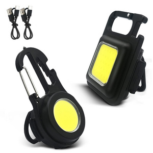 Mini Flashlight Portable USB Rechargeable Work Light 500 Lumens Bright Keychain Light Small Pocket Flashlights For Outdoor