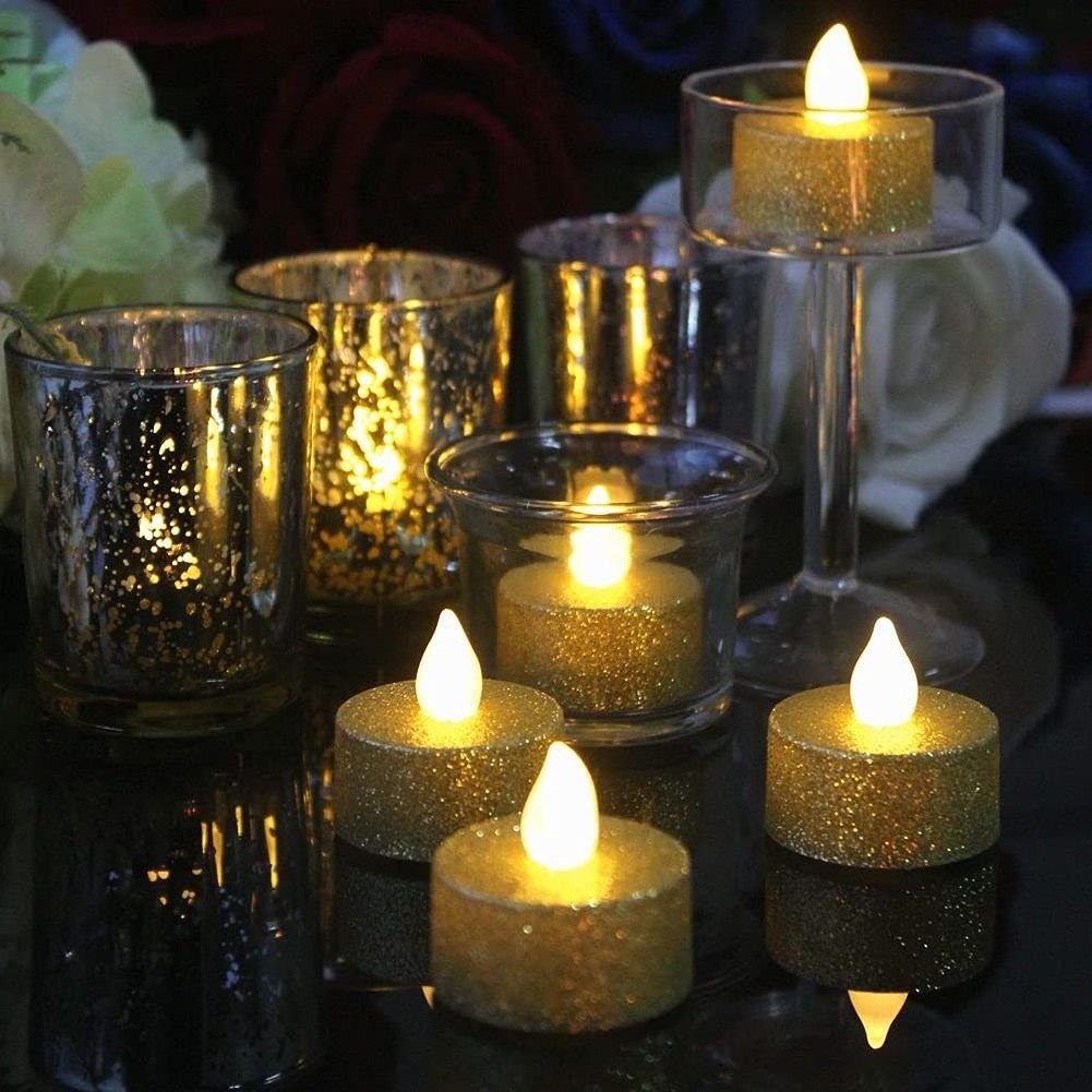 2023 New Design Wholesale Electric LED Tea Light Candle Flameless Realistic Candles Battery lights for Wedding Decoration