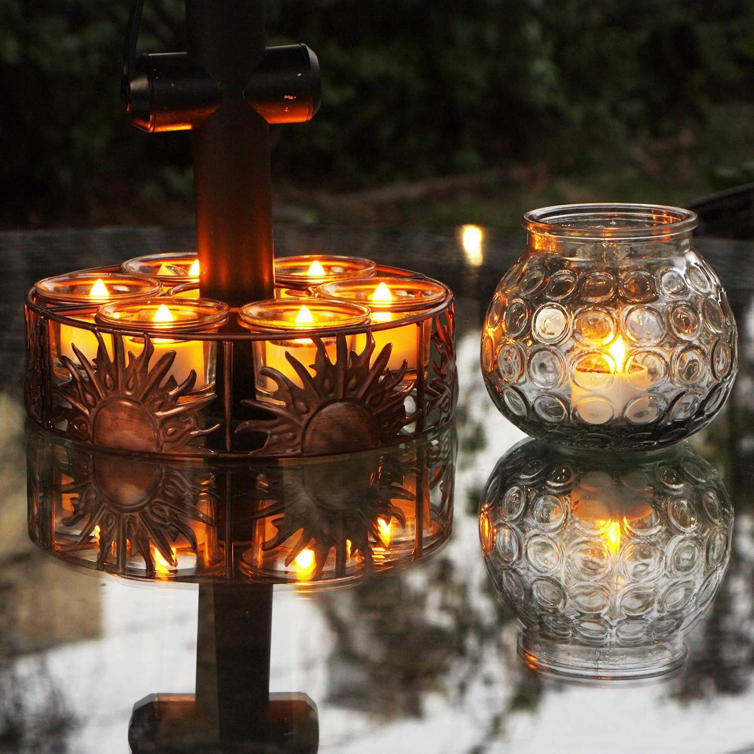 Solar Candle Led Tea Night Light For Home Party Christmas Room Decoration Realistic Bright Flameless Led Tea Light Candles