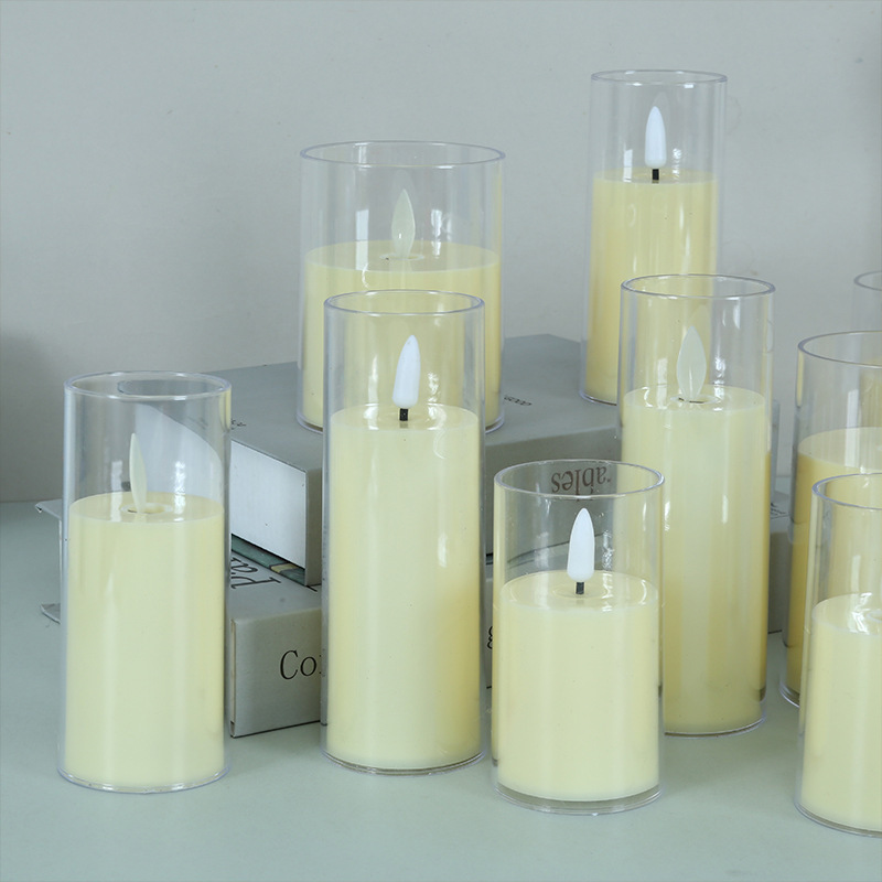 Wholesale Led Christmas Electronic Candle Flickering Flameless Pillar LED Candles Light