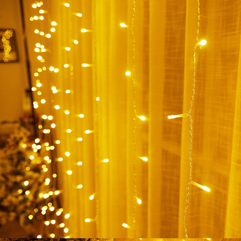 300 LED Icicle Curtain light twinkle star Fairy garland chain String Lights wall window backdrop Christmas lights