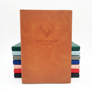 Journal Manufacturer Custom A5 softcover PU Leather Note Book Business Office Notebook With Logo