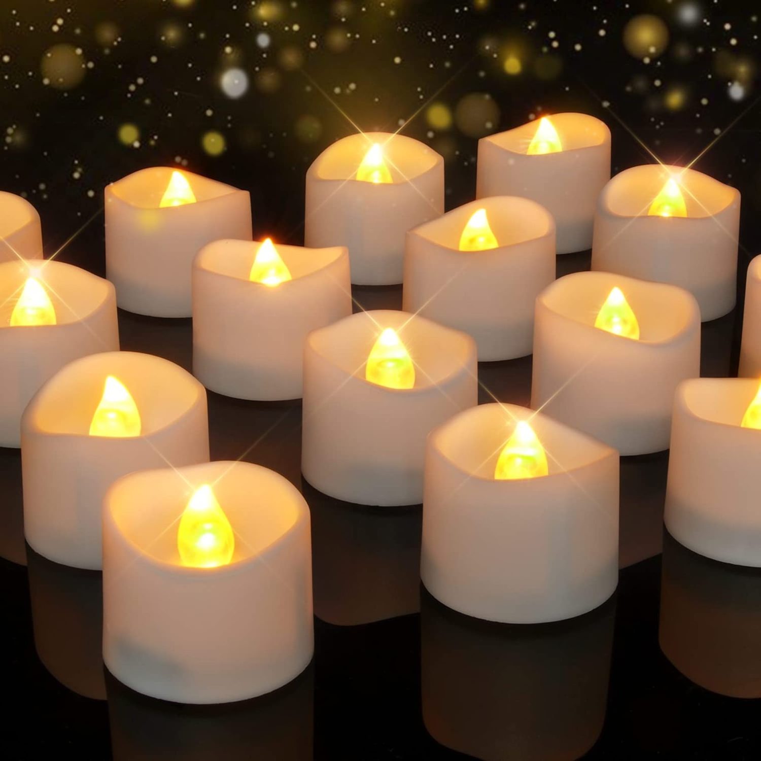 Led tea candle light artificial flameless flickering led candle tea light with batteries for Wedding electronic candles