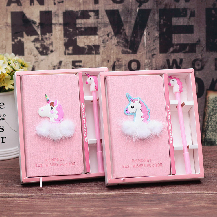 Fresh Girlish Trendy Hot popular customizable cute kids unicorn notebook