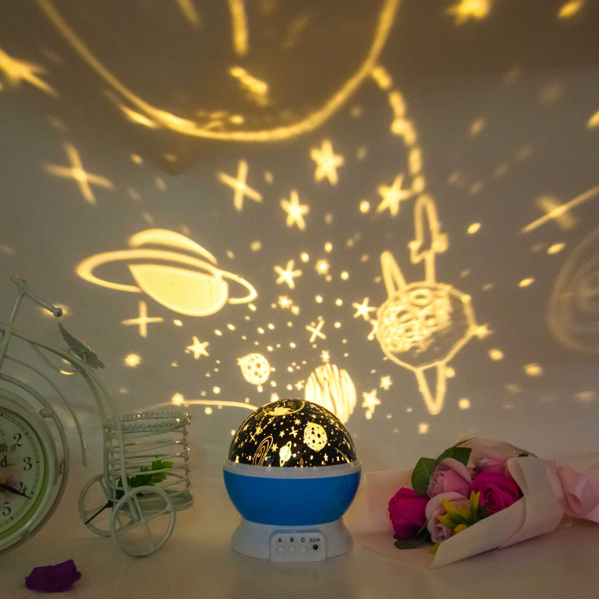 360 rotating projector Spin Starry Sky Star Master baby USB Led night light