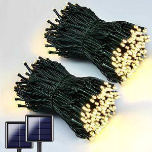 Wholesale Solar LED String Lights 5M 20LED 7M 50LED 12M 100LED Xmas Wedding Party Decor Garland Holiday Christmas Light