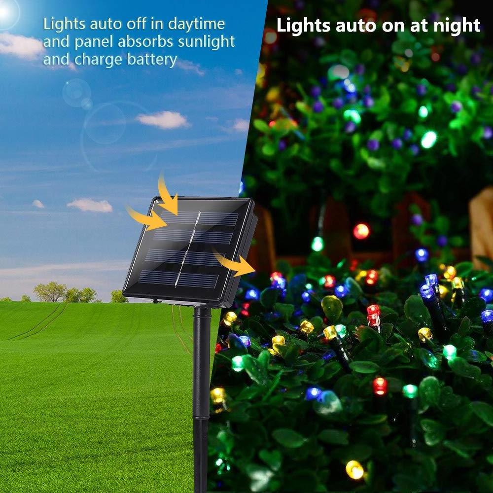 Wholesale Solar LED String Lights 5M 20LED 7M 50LED 12M 100LED Xmas Wedding Party Decor Garland Holiday Christmas Light