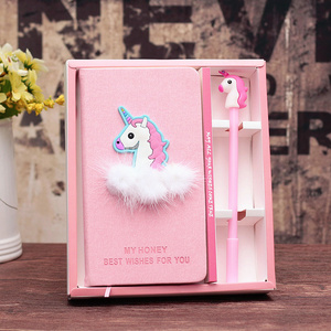 Fresh Girlish Trendy Hot popular customizable cute kids unicorn notebook