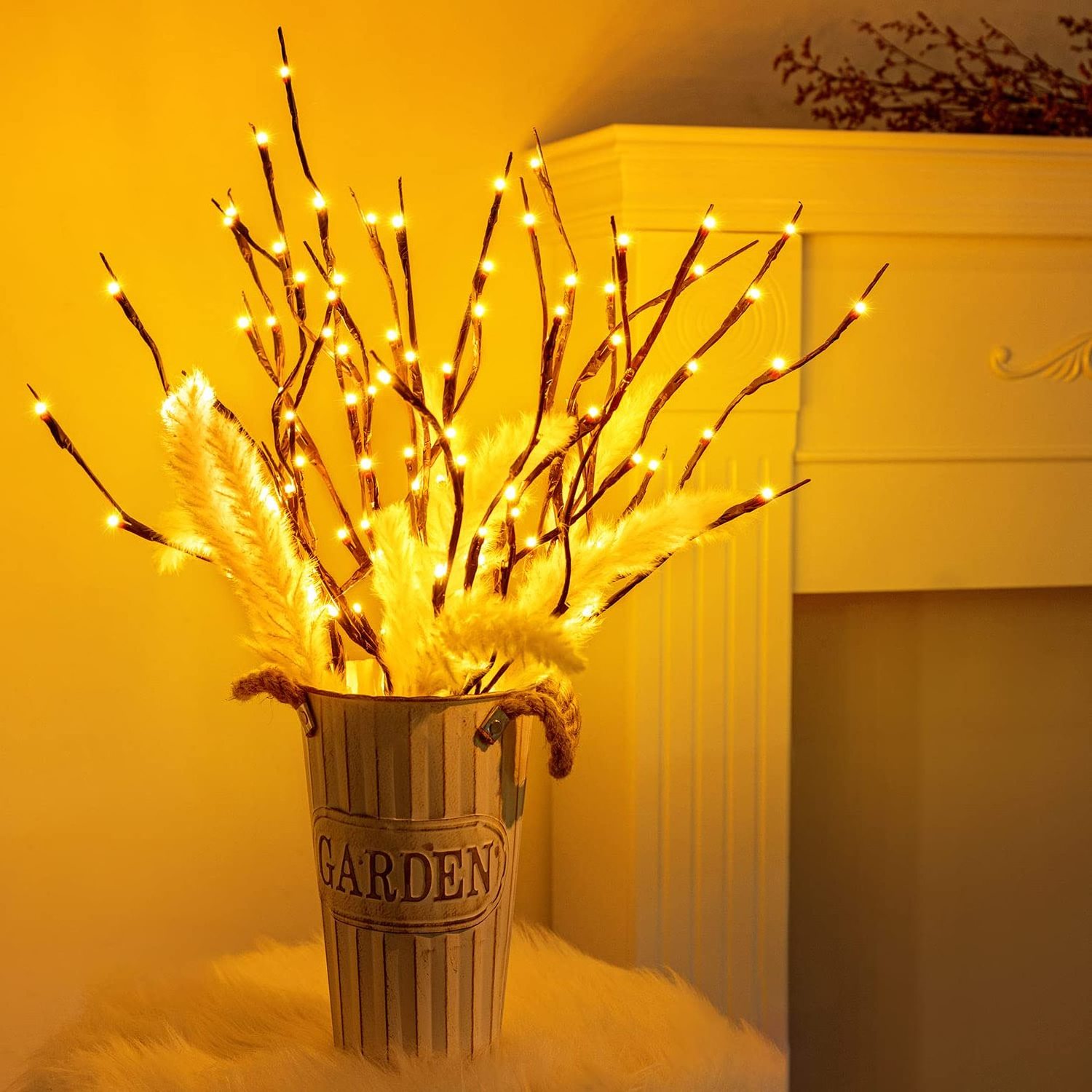 Twig Light Led Battery Artificial Willow Tree Light Branch Theme Party Wedding Christmas Decorative Twig Lights