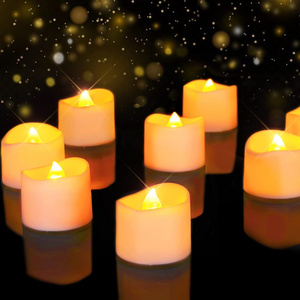 Led tea candle light artificial flameless flickering led candle tea light with batteries for Wedding electronic candles