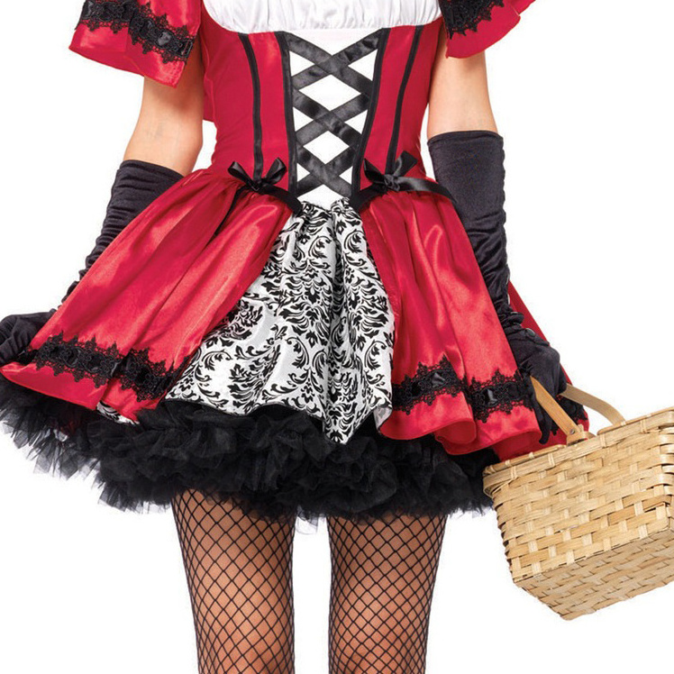 extra large ladies Halloween  Carnival costume role playing Cosplay little red riding hood costume game