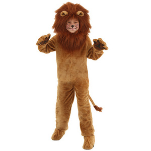 Hot Sale Funny Baby Children Animal Pajamas Halloween Cosplay Lion Tiger Mascot Costume For Kids