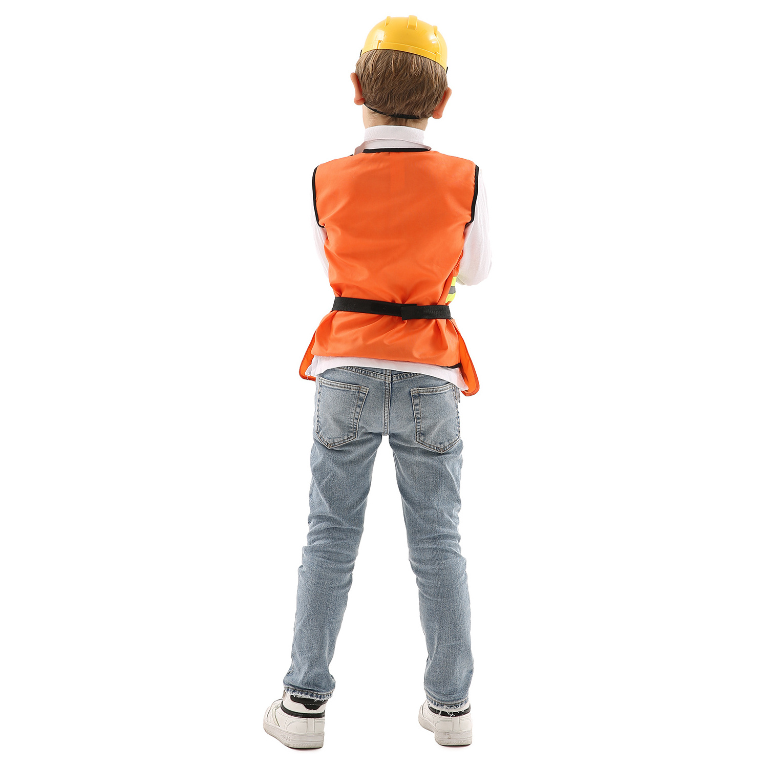 Kids Construction Worker Role Play Costume Dress-Up Set Children Party Costume