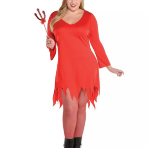 Adult Women Devil Costume Plus Size for Halloween Carnival Stage Performance Cosplay