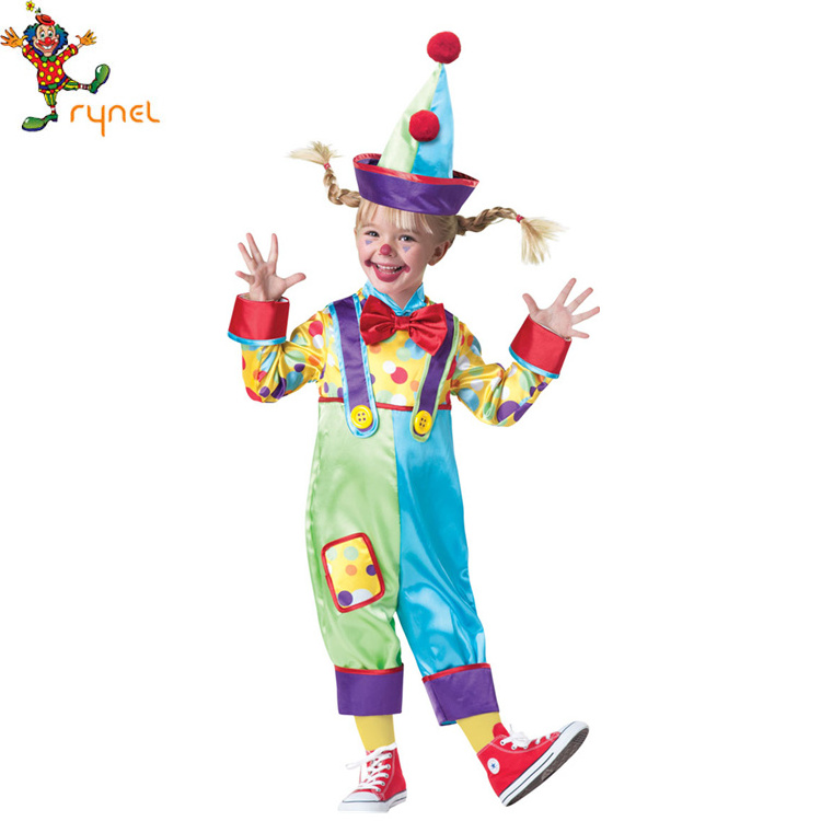 PGCC3936 Kids Dance Costumes Funny Clown Costumes Carnival Cosplay Costumes