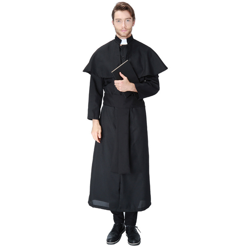 Halloween costumes disguised  Jesus Christ male missionary priest dress maria priest nun  role play