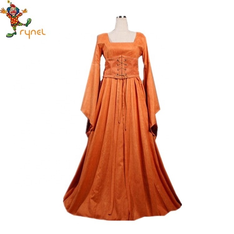 Halloween Party Cosplay Fancy Dress Retro Women Medieval Renaissance Witch Dress Costume