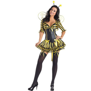 Party Halloween costume Adult yellow butterfly bee costume