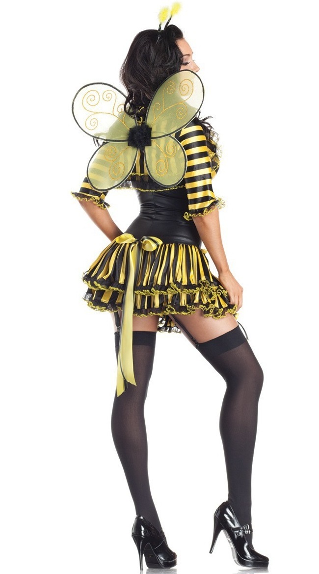 Party Halloween costume Adult yellow butterfly bee costume