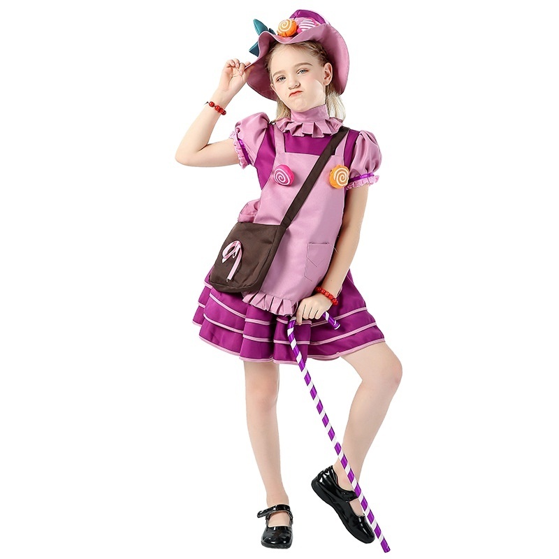 Halloween girl candy girl carnival party girl witch dress costumes