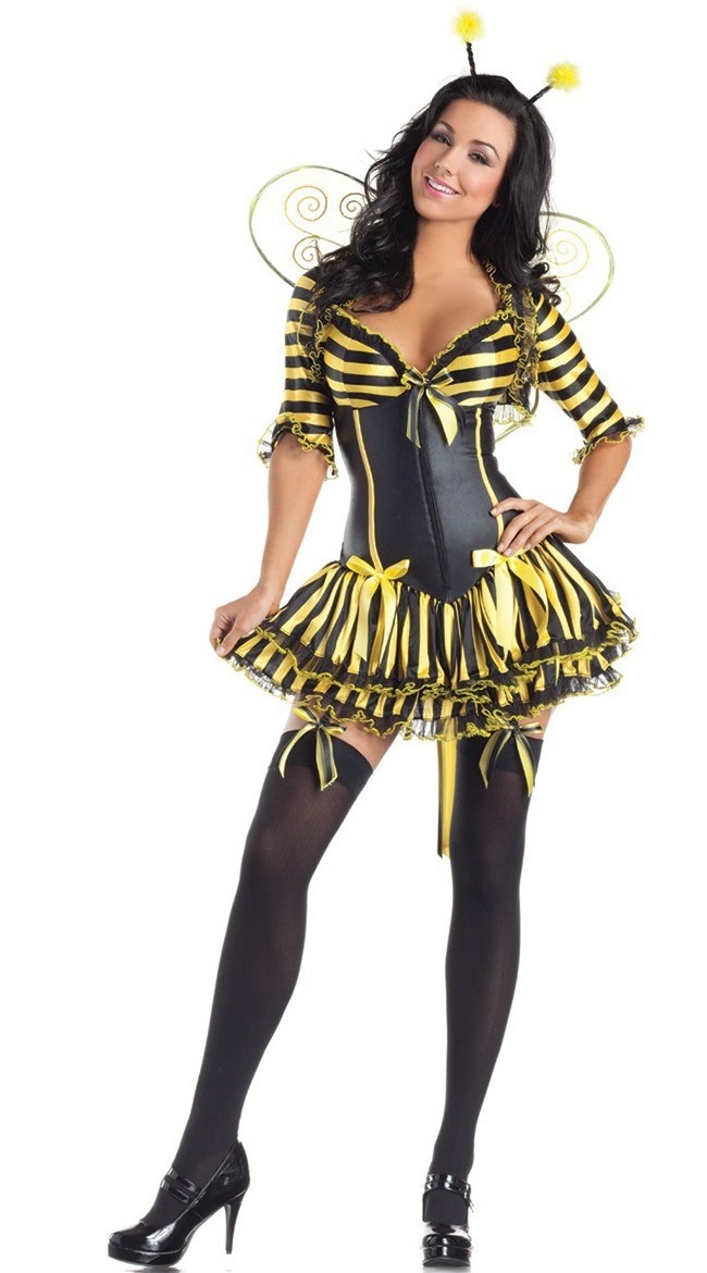 Party Halloween costume Adult yellow butterfly bee costume