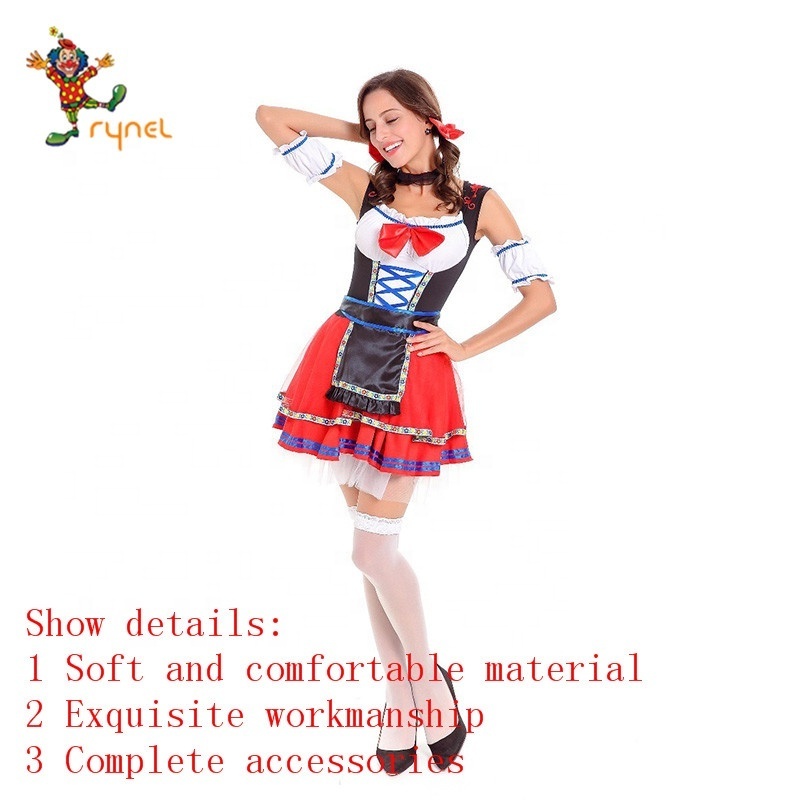 Wholesale women adult oktoberfest beer maid costume