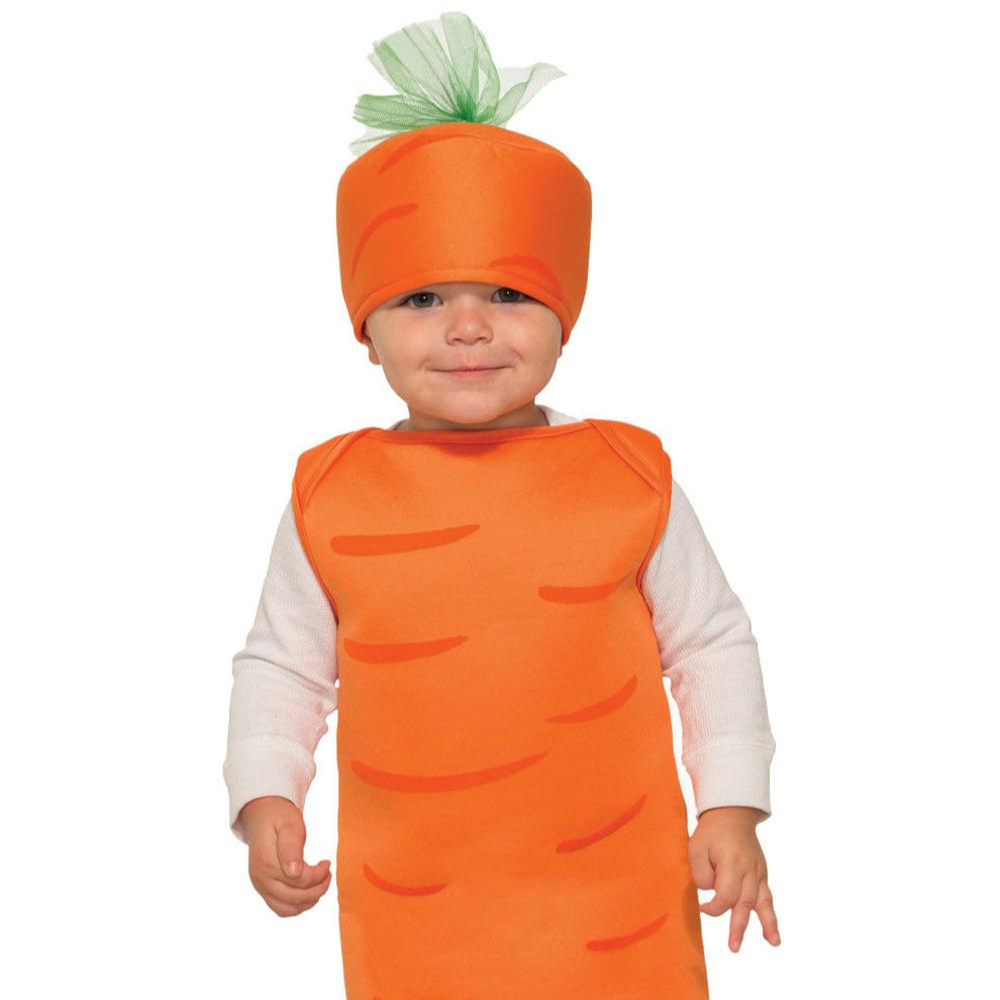 PGCC2638 Wholesale New Toddler Cute Fancy Dress Vegetables Suit Cosplay Party Carrot Kids Costume With Hat