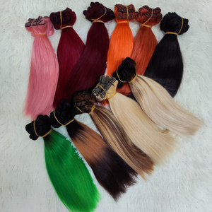 Letsfly Bone Straight Colored Bundles Full Hair End Double Drawn Raw Virgin Hair Weft Hair Bundles Wholesale Free Shipping