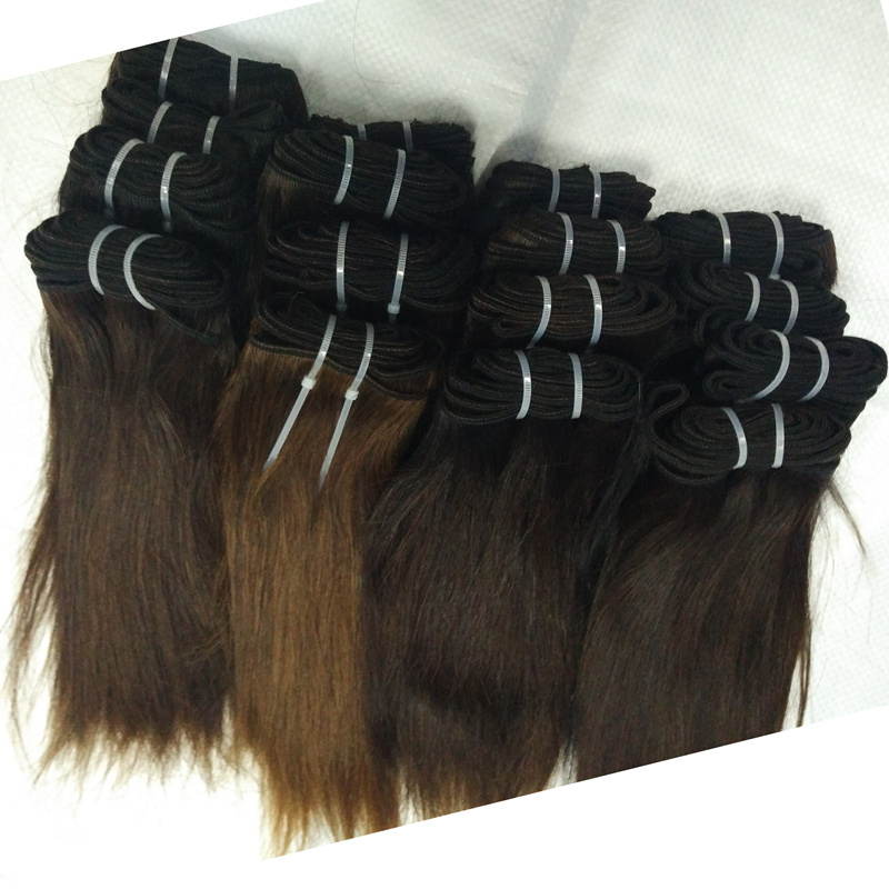 Letsfly wholesale 20pcs Unprocessed Brazilian Virgin Hair Straight Bundles 100% Human Hair Weaving Extension Natural Color